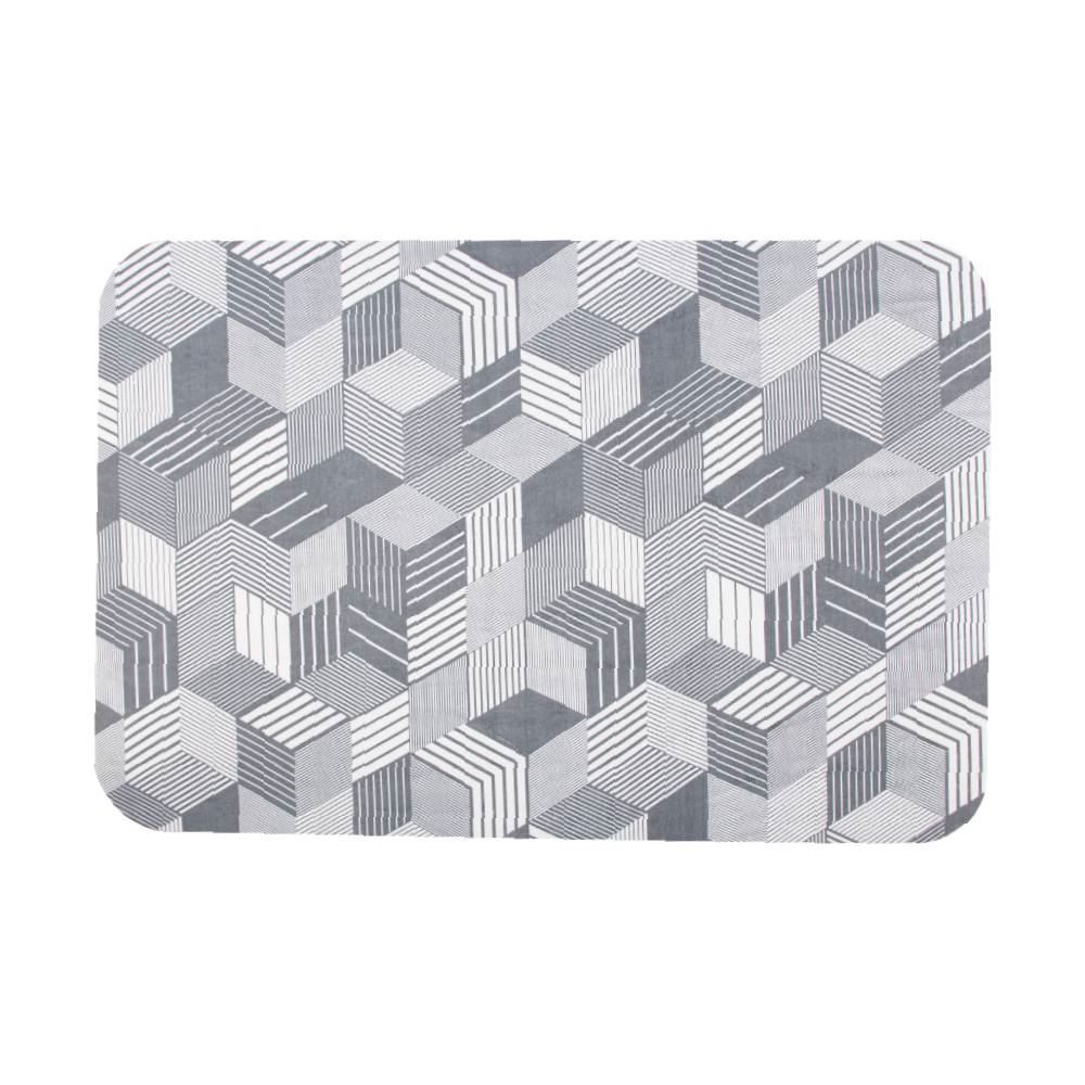 Tapete para Quarto e Sala Tecil 40X60 cm Havan Casa - 3D Cinza